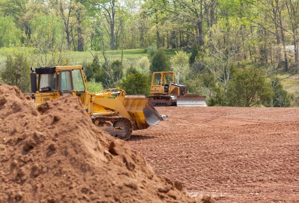 Bulldozer Land Clearing in Brentwood